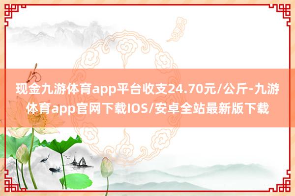 现金九游体育app平台收支24.70元/公斤-九游体育app官网下载IOS/安卓全站最新版下载